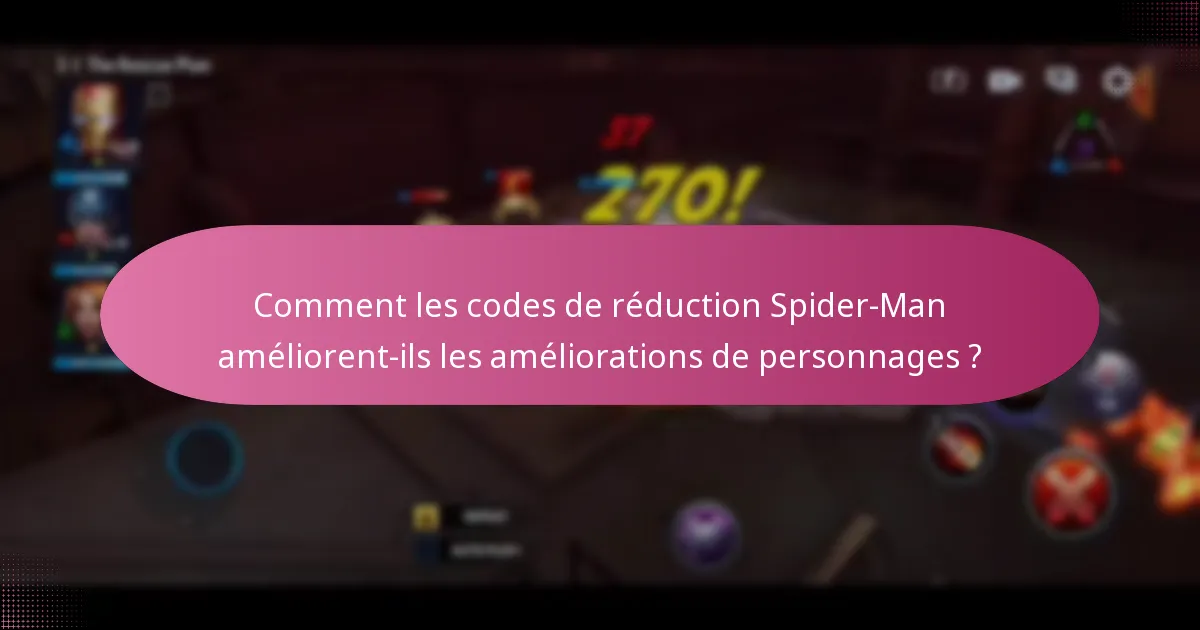 Quels événements promotionnels présentent des codes de réduction Spider-Man ?