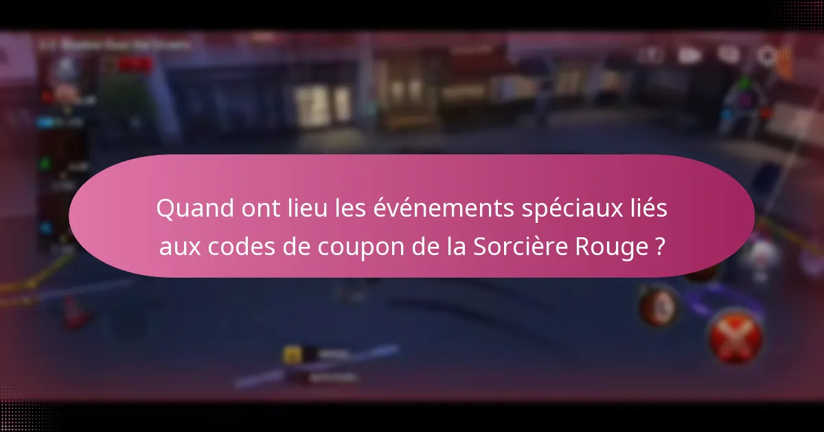 Quelles récompenses uniques puis-je obtenir avec les codes de coupon de la Sorcière Rouge ?