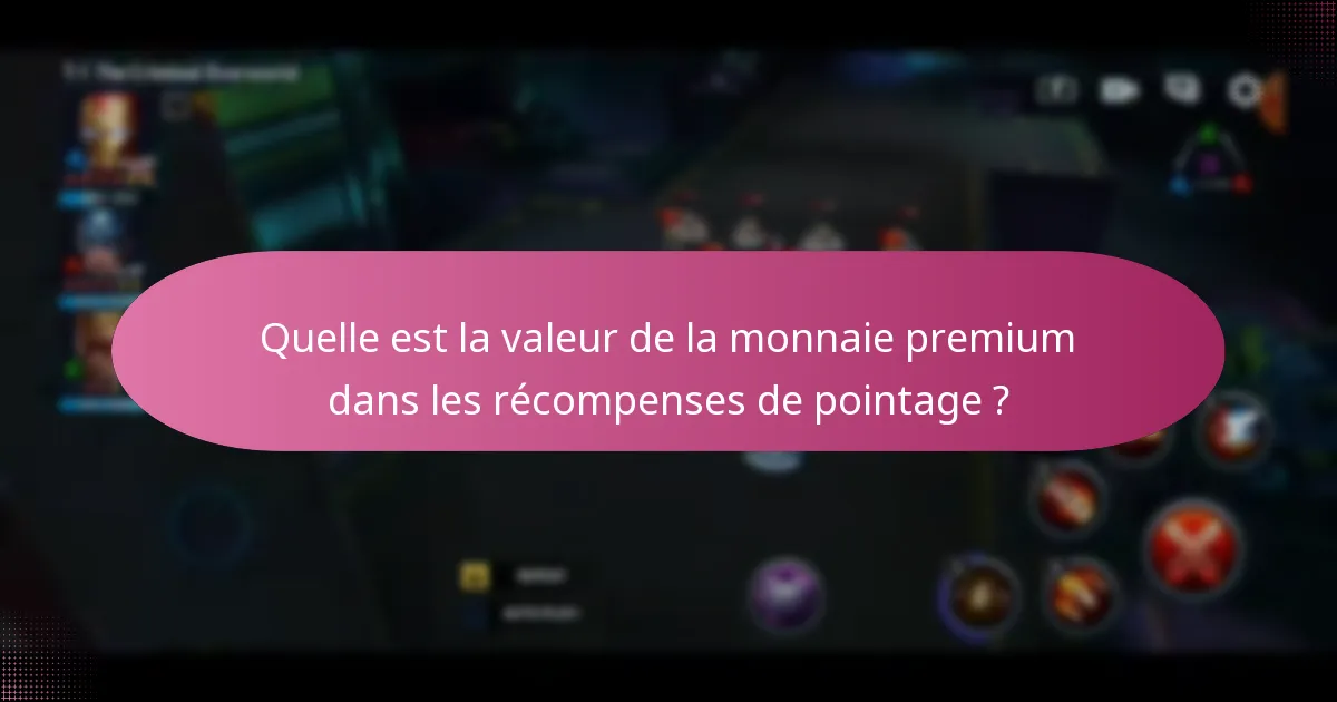 Quels objets exclusifs sont inclus dans les récompenses de pointage ?