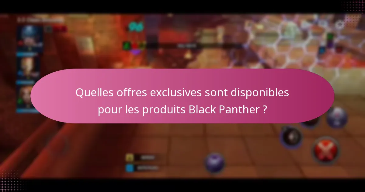 Quels objets d’événements sont associés à Black Panther ?