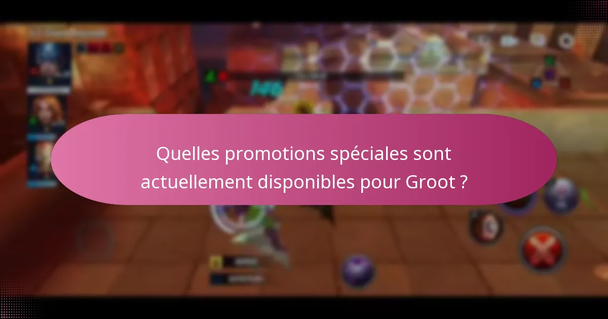 Quels sont les jetons d’événements liés à Groot ?