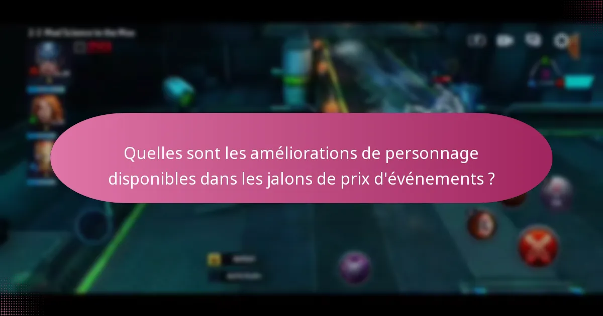 Quels objets exclusifs sont présentés dans les jalons de prix d’événements ?