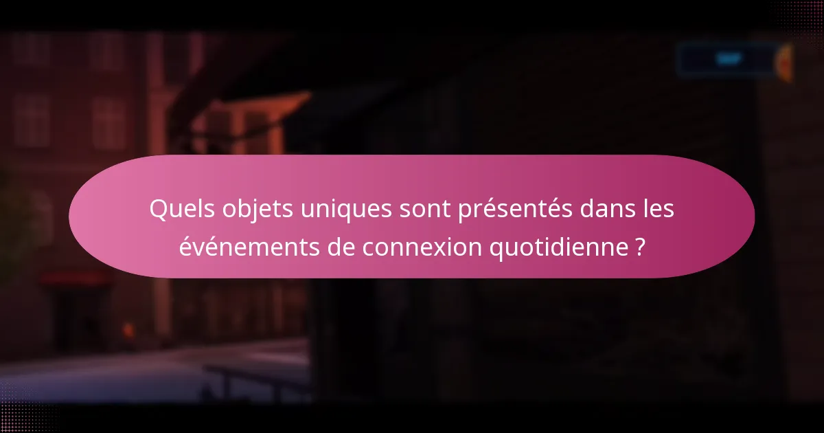 Comment les événements de connexion quotidienne se comparent-ils à des événements similaires dans d’autres jeux ?